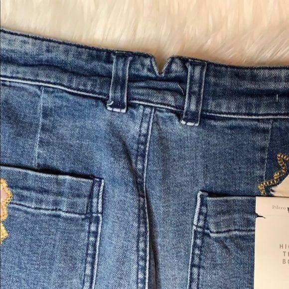 NWT Anthropologie Pilcro High-Rise Patchwork Jeans - Picture 11 of 11